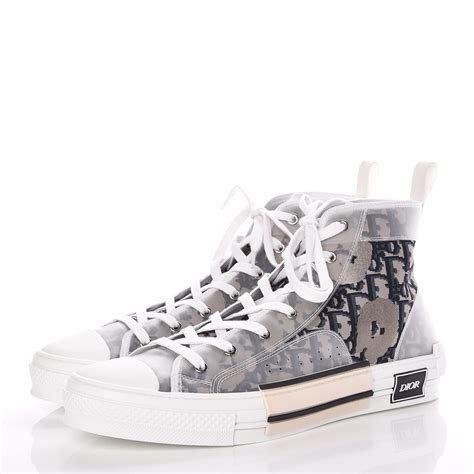 dior oblique high top sneakers|christian dior white canvas sneakers.